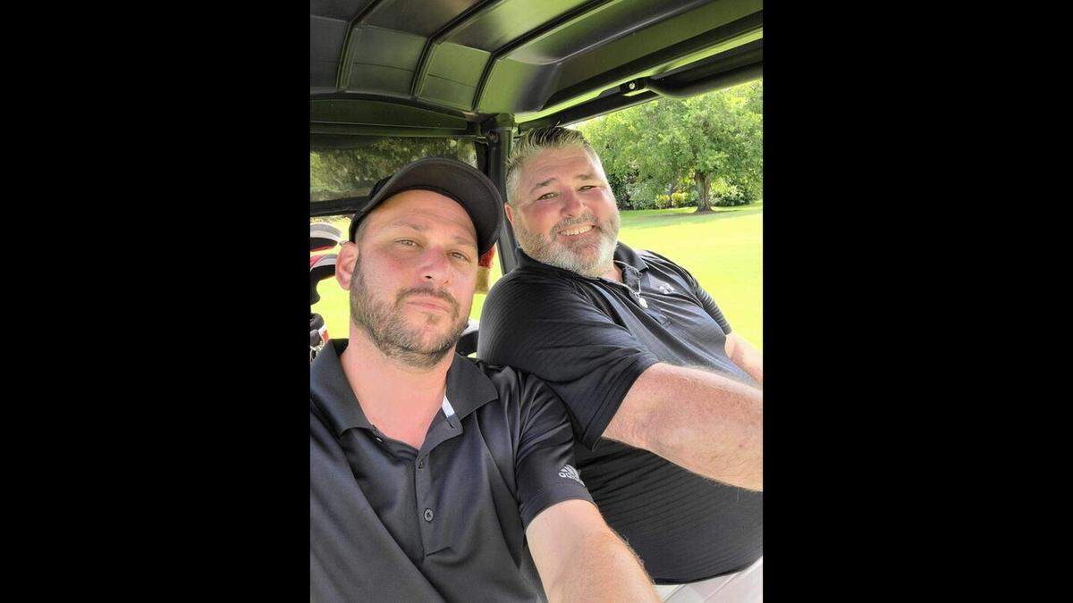 Officer Andrew Feldman, left, and officer Charlie Herring.