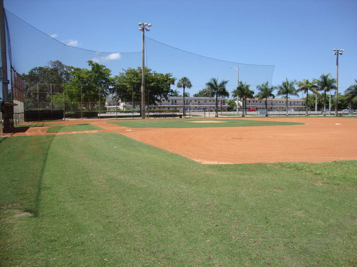 The Pines Recreation Center, located at 7400 Pines Blvd., has four lighted baseball fields and four batting cages.