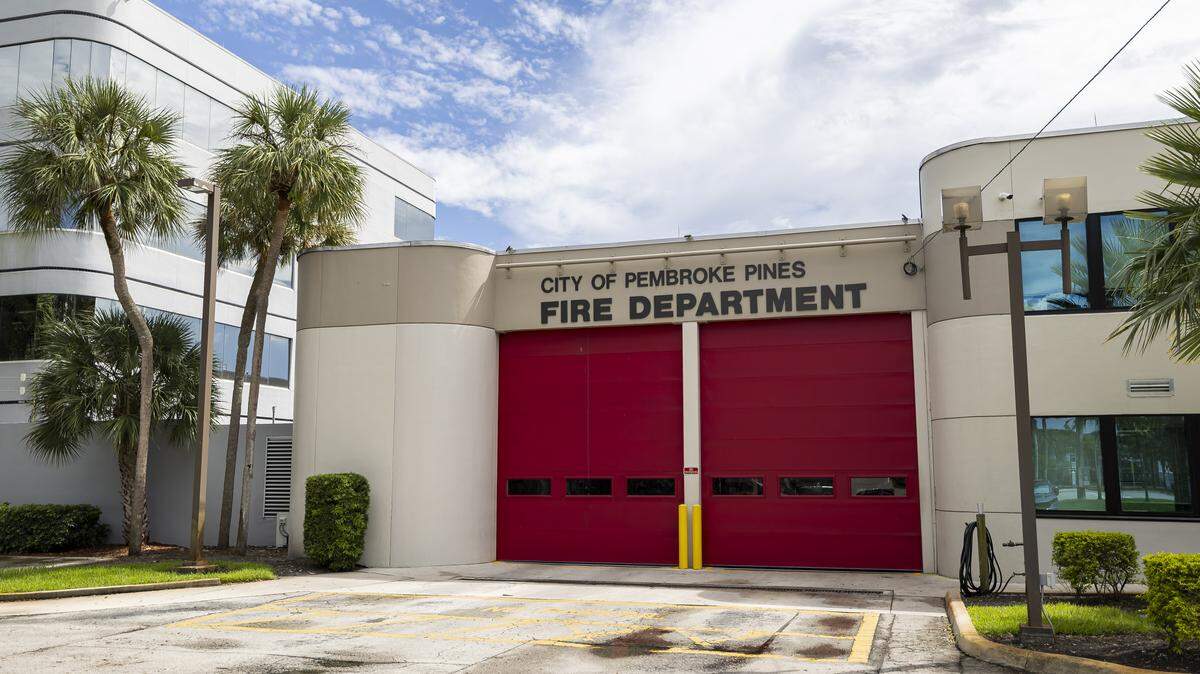 Fire rescue crews performed overhaul after responding to a house fire in Pembroke Pines on Sunday, Nov. 23.  