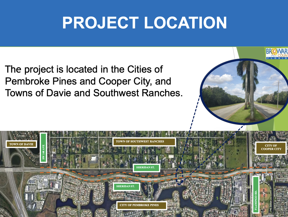 A look at the proposed $28 million Sheridan Street expansion, which would take the road from four to six lanes.