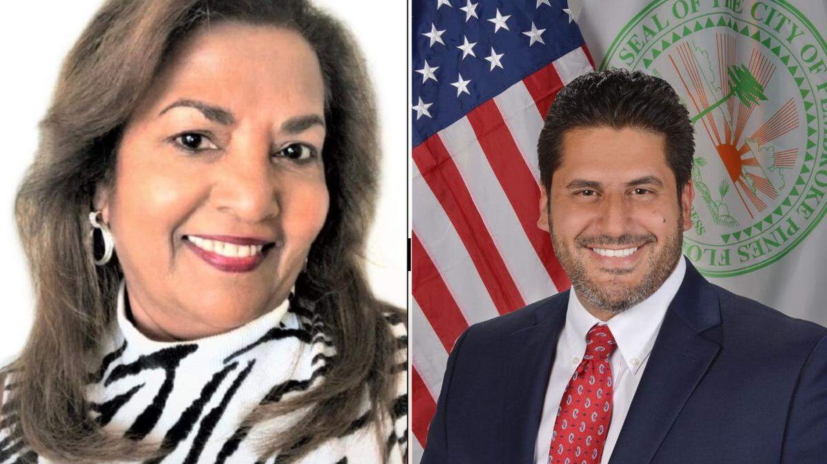 Elizabeth Burns and Vice Mayor Mike Hernandez are vying for the District 4 seat in the March 10 Pembroke Pines municipal election.
