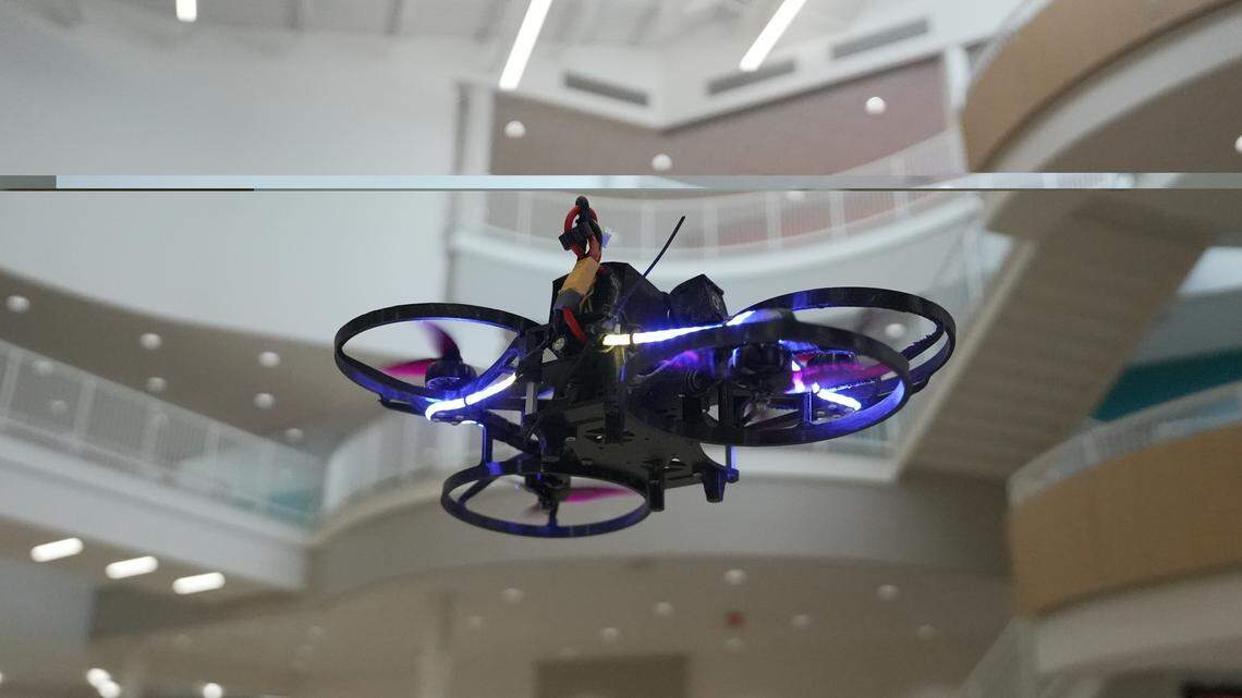 A Campus Guardian Angel drone used in the state’s new school safety pilot program.
