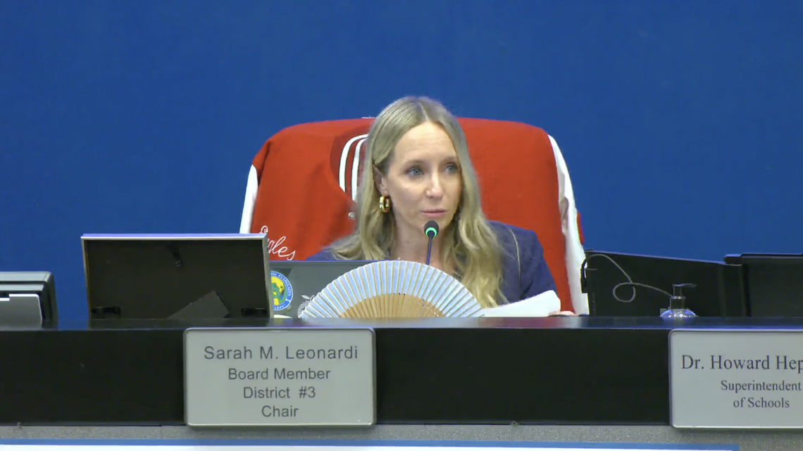 At an annual Broward County Public Schools organizational meeting, Sarah Leonardi was elected board chair on Tuesday, Nov. 18 at the Kathleen C. Wright Building.