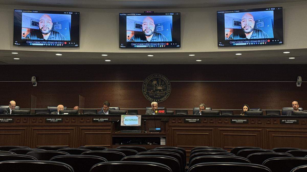 Broward County Supervisor of Elections Joe Scott tuned into the April 15 Pembroke Pines City Commission meeting to discuss ballot costs and logistics.