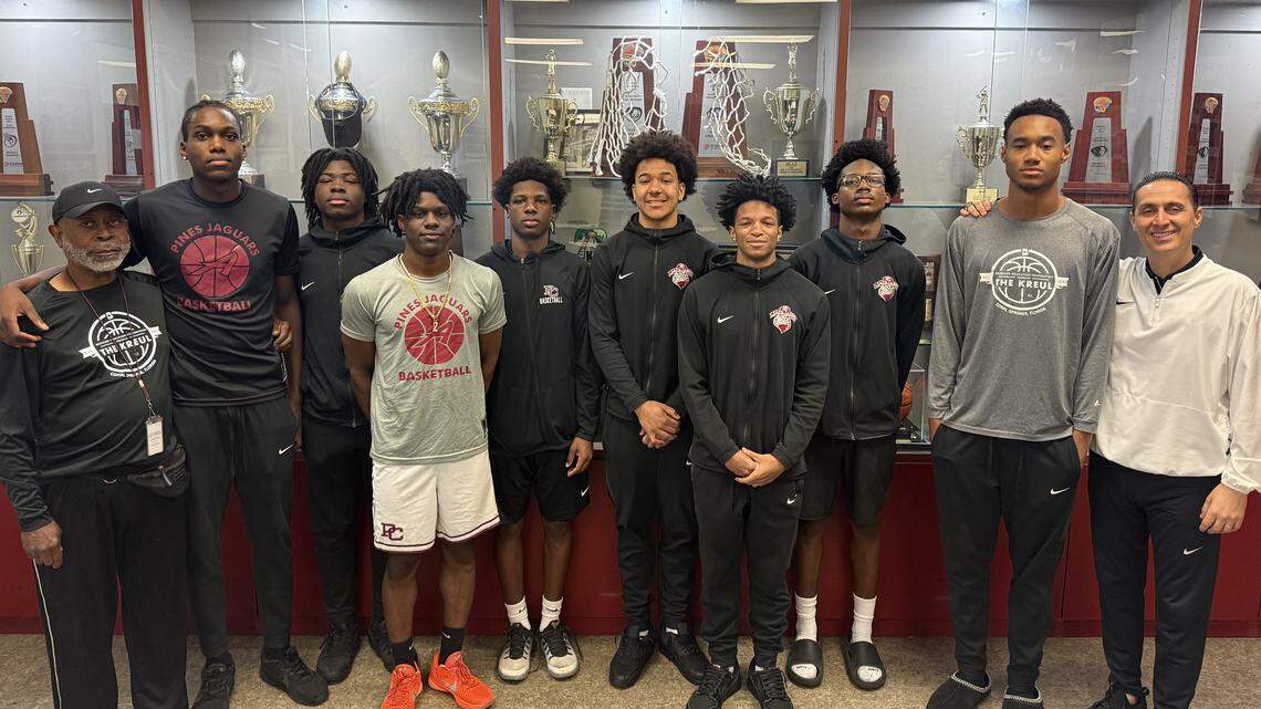 ‘Sustained excellence.’ Pines Charter High celebrates another basketball state title