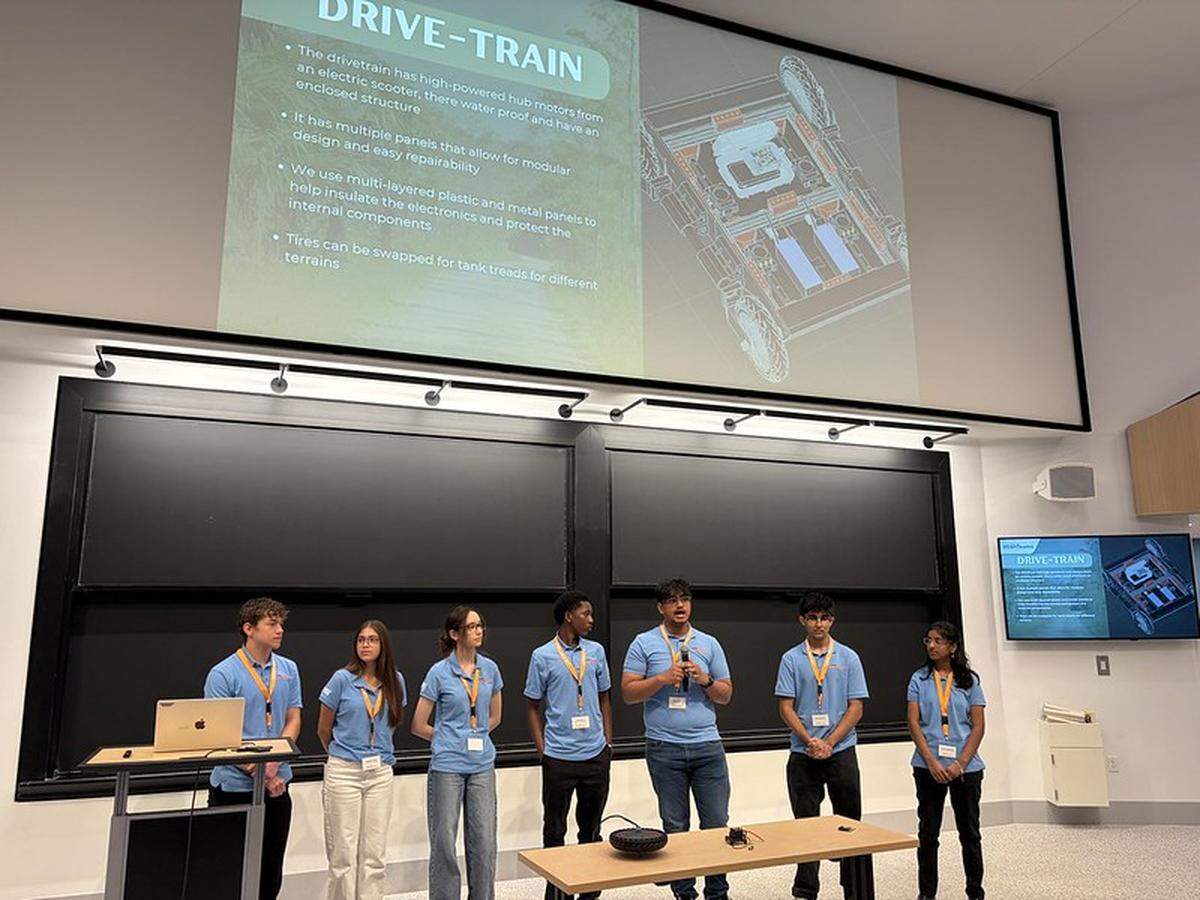 The Pembroke Pines Charter High School robotics team presents RADIX at MIT.