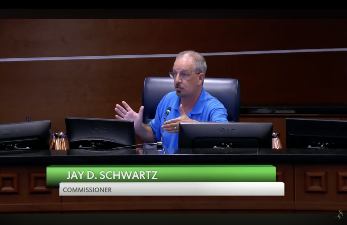 District 2 Commissioner Jay D. Schwartz pictured at the May 20 city commission meeting.