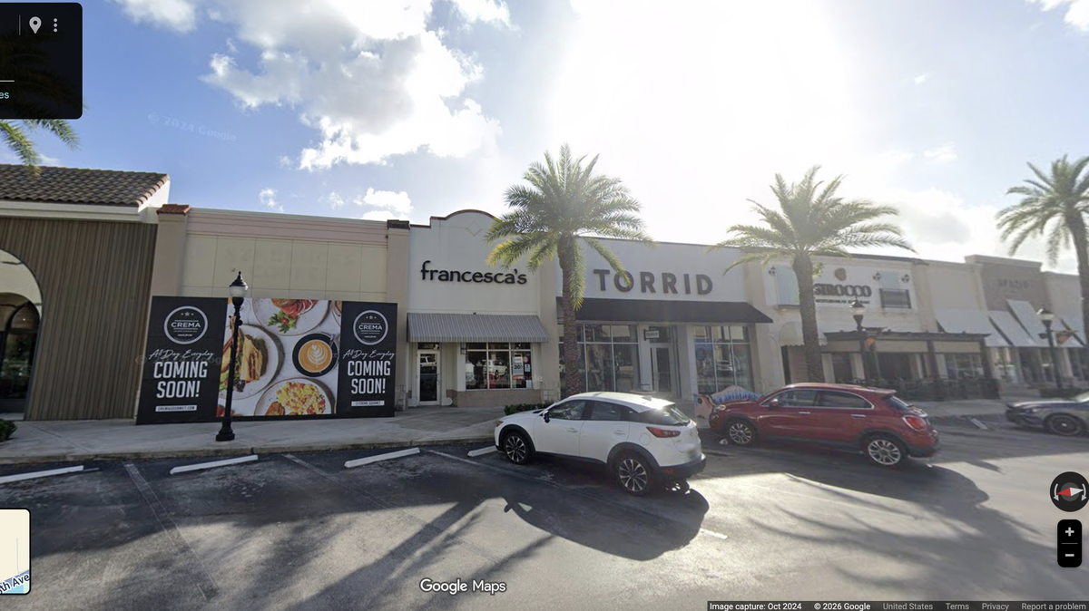 Francesca’s at Pembroke Gardens, located at 505 SW 145th Terrace in Pembroke Pines. The boutique-style retailer is said to be closing its stores nationwide.