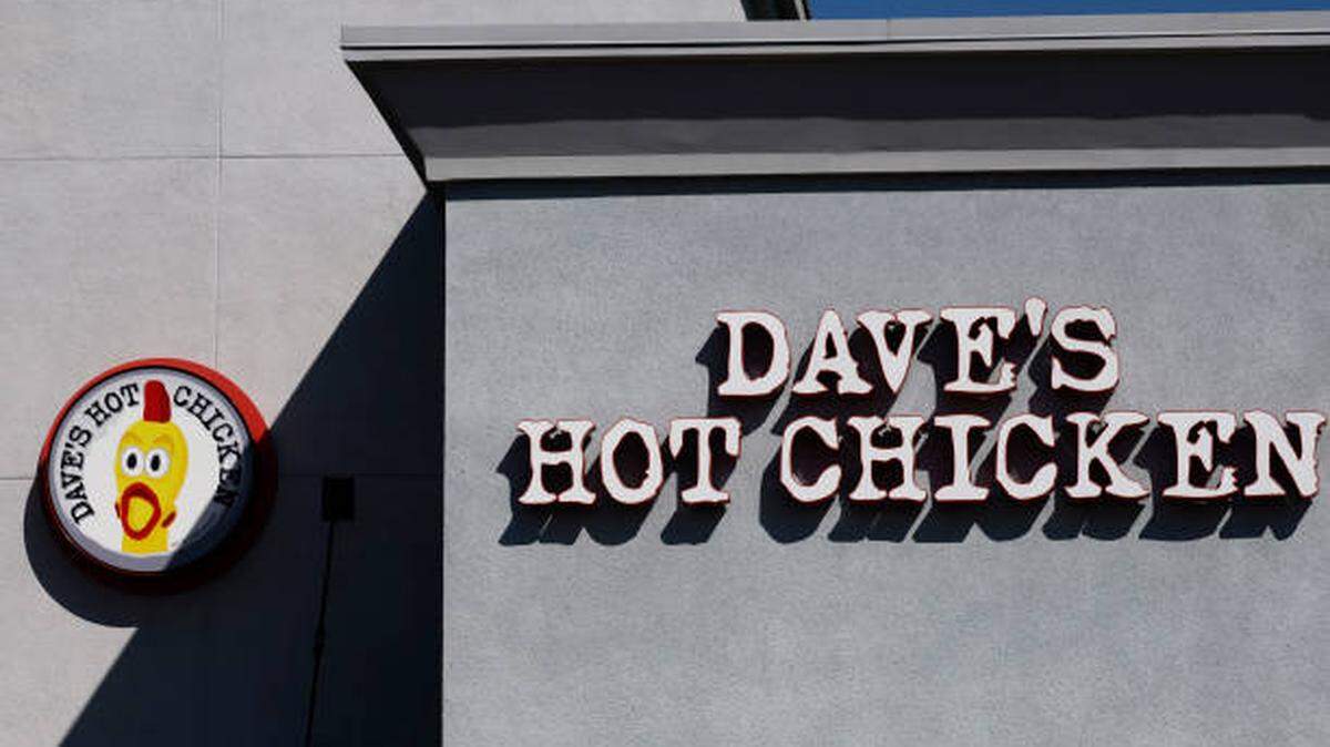 A view of a Dave's Hot Chicken restaurant.