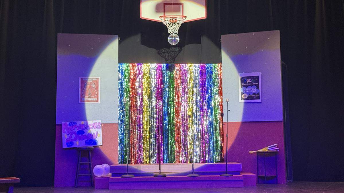 Spotlight on stage.