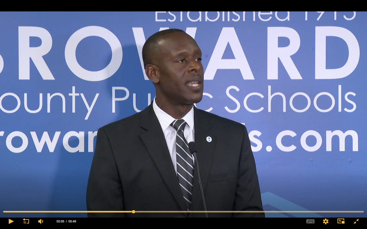 Broward County Public Schools Superintendent Howard Hepburn 