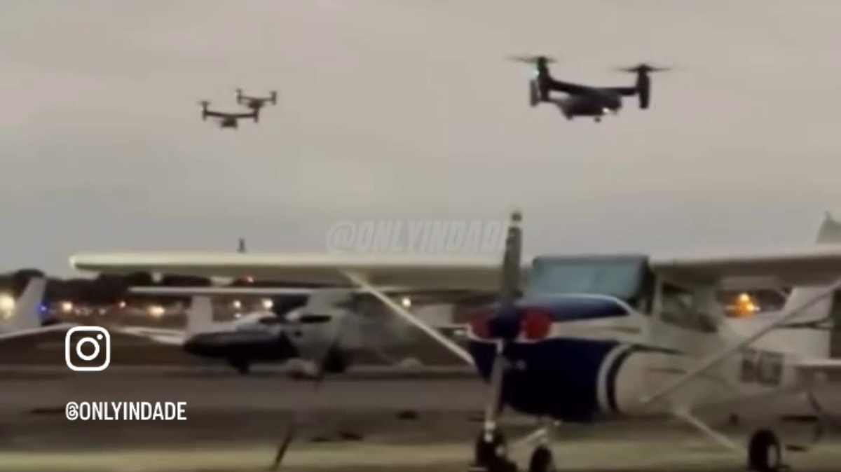 Screen grab of aircraft flying over South Florida on Wednesday, Jan. 14, 2026.