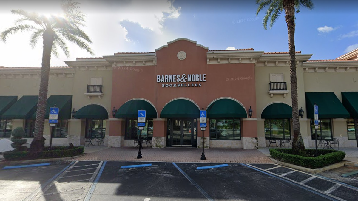 Screen grab of the former Barnes & Noble at 14572 SW Fifth St. in Pembroke Pines.