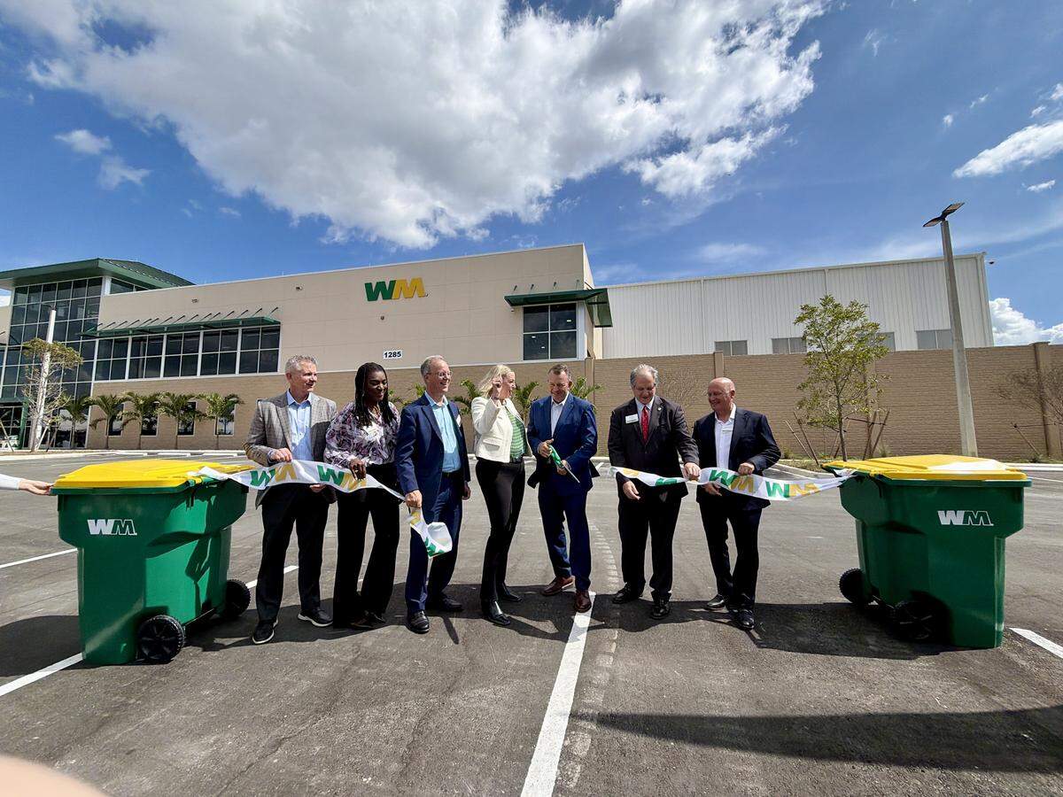 Waste Management Recycling South Florida is located at 1285 SW 208th Ave. in Pembroke Pines and will serve Miami-Dade, Broward, Monroe and Collier counties.