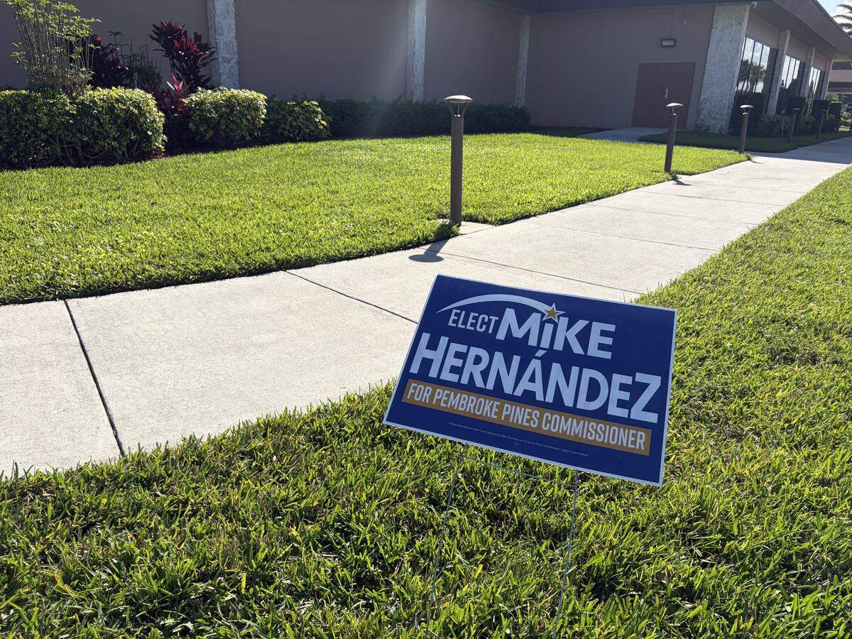 District 4 candidate and officeholder Michael Hernandez seeks re-election after being appointed to the Pembroke Pines City Commission in May 2024 and voted in November 2024.