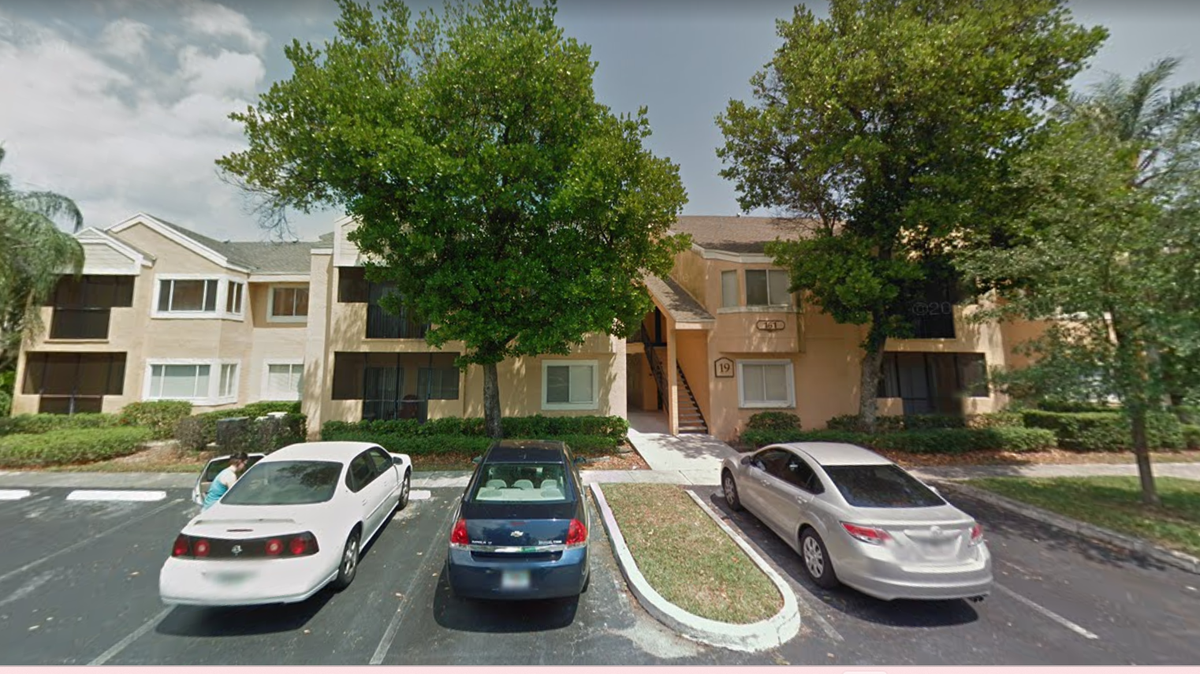 Screen grab of the Heron Pond Condominium at 8400 SW First St. in Pembroke Pines.