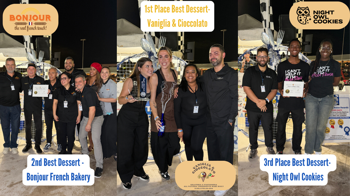 Vendors that placed in the city’s “Best Dessert” category: Vaniglia & Cioccolato, Bonjour French Bakery and Night Owl Cookies