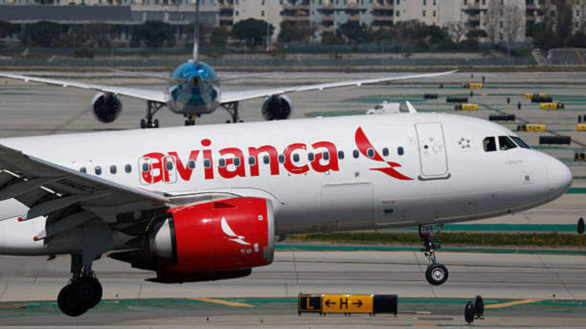 An Avianca Airlines Airbus A320 airplane arrives at Los Angeles International Airport from Guatemala on March 7, 2026 in Los Angeles, California.