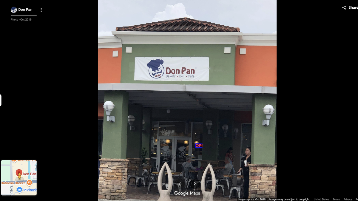 Screen grab of the Don Pan International Bakery at 11045 Pines Blvd. 