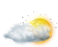 Partly cloudy